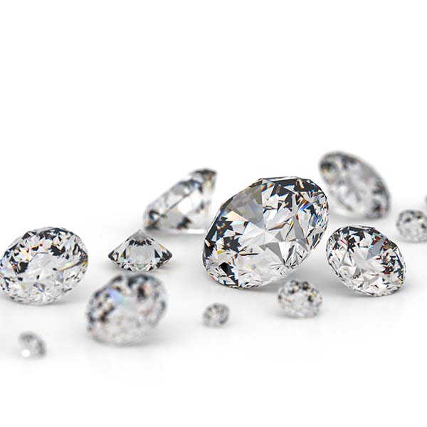 Several diamonds on a white background.