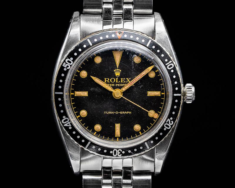 Black and silver Rolex