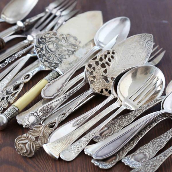 silver flatware